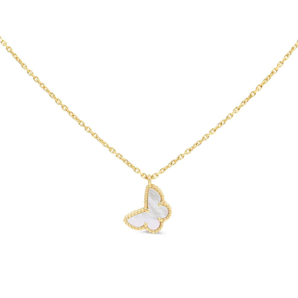 used Van Cleef & Arpels Sweet Butterflies Pendant Necklace - 18ct Yellow Gold