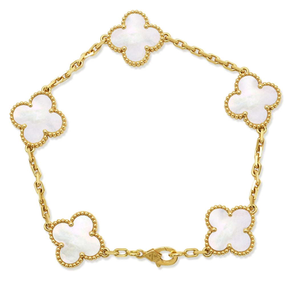 used Van Cleef & Arpels Vintage Alhambra 5 Motifs Bracelet