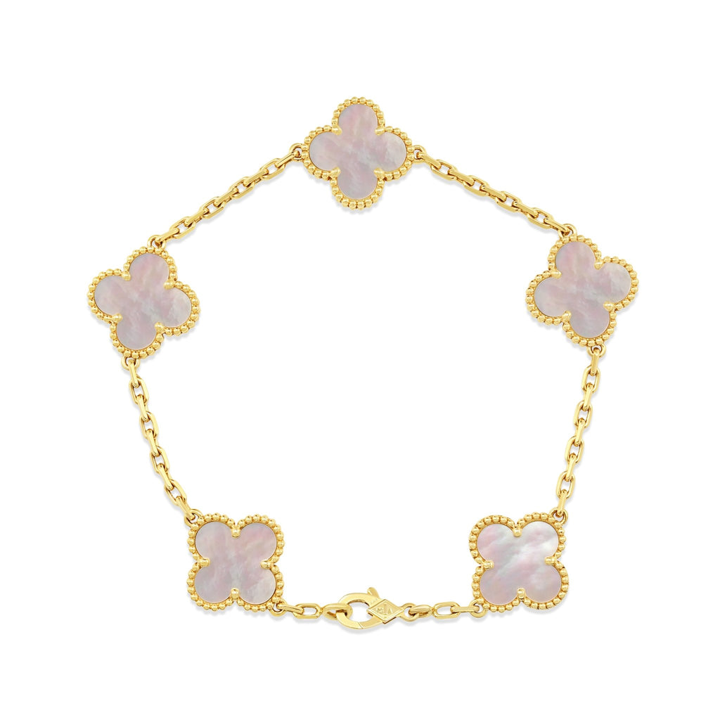 used Van Cleef & Arpels Vintage Alhambra 5 Motifs Bracelet