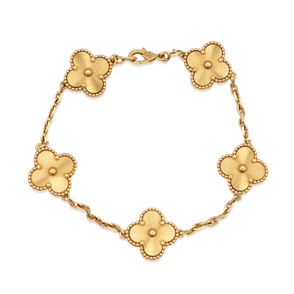used Van Cleef & Arpels Vintage Alhambra Bracelet, 5 Motif