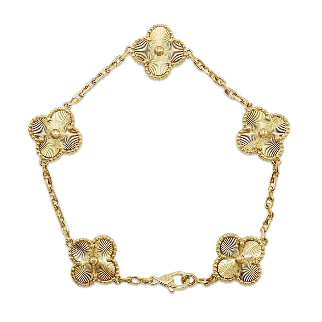 used Van Cleef & Arpels Vintage Alhambra Bracelet, 5 Motifs