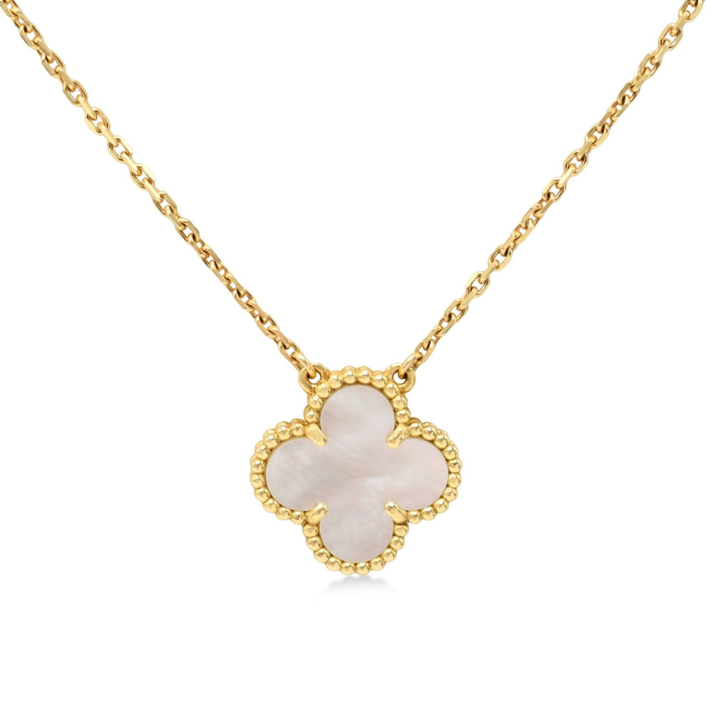 used Van Cleef & Arpels Vintage Alhambra MOP Pendant Necklace