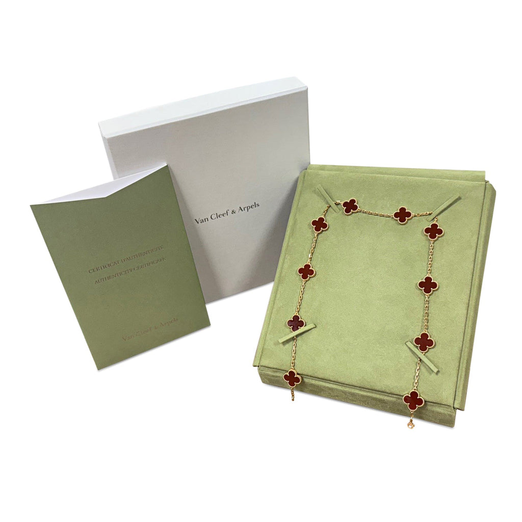 used Van Cleef & Arpels Vintage Alhambra Necklace, 10 Motifs