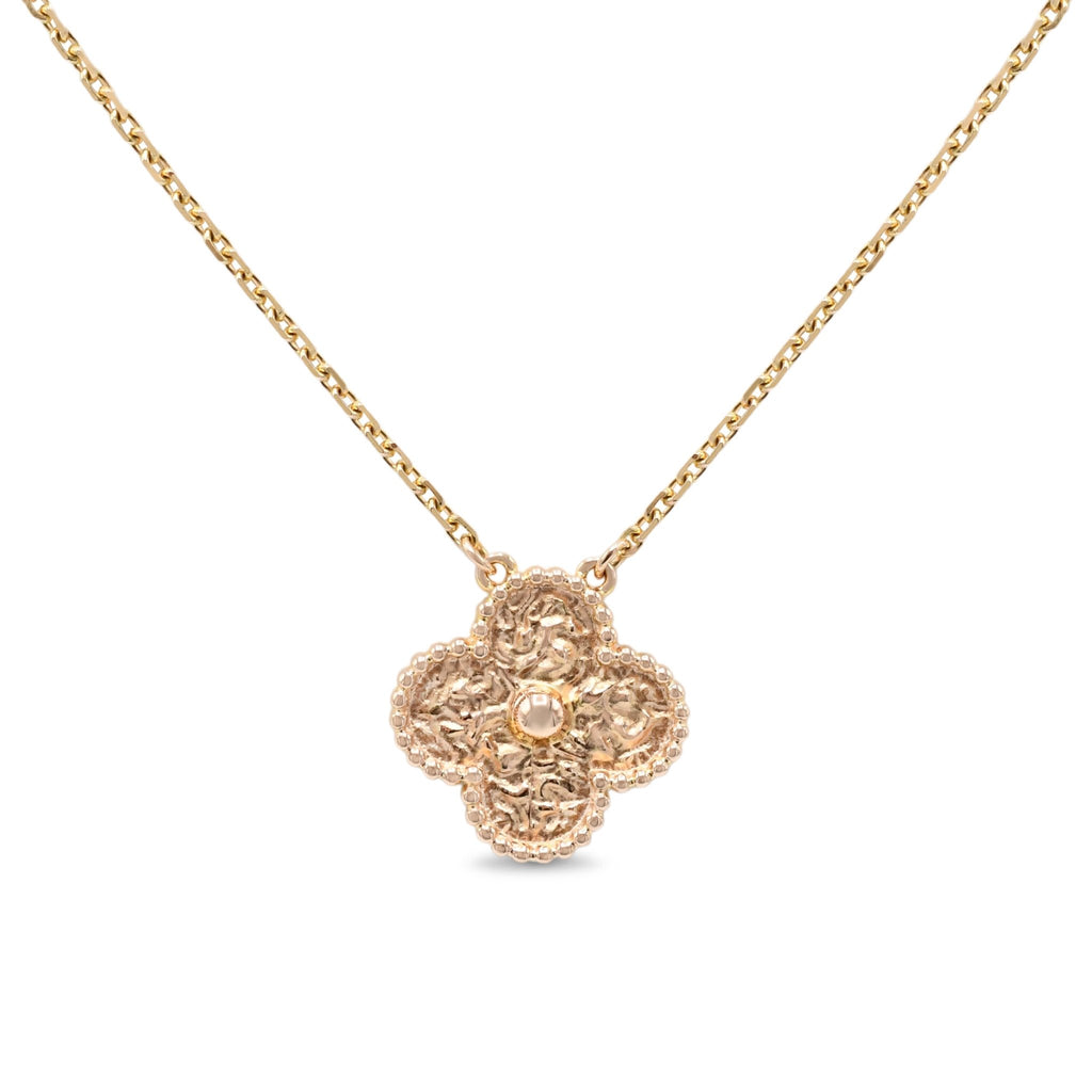 used Van Cleef & Arpels Vintage Alhambra Pendant Necklace - 18ct Rose Gold