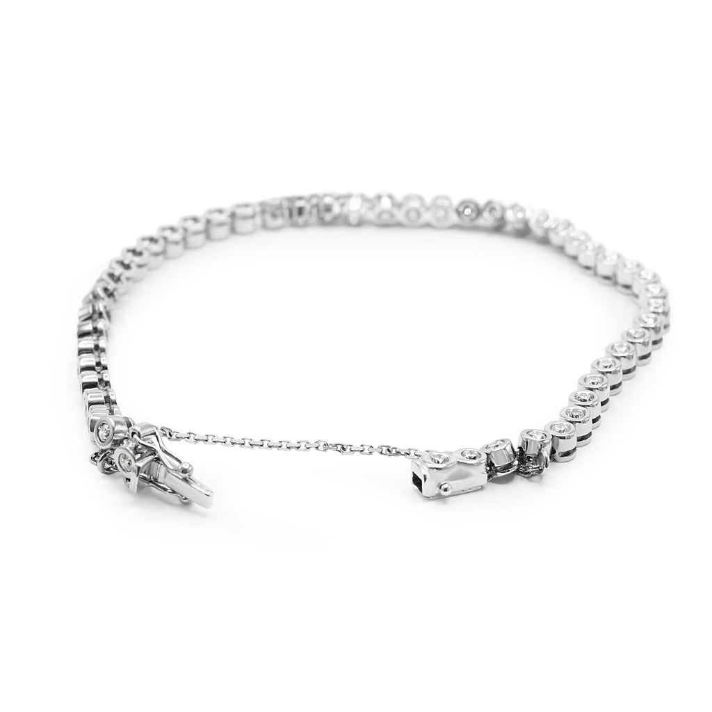 used Wempe Rubover Set Brilliant Cut Diamond Line Bracelet