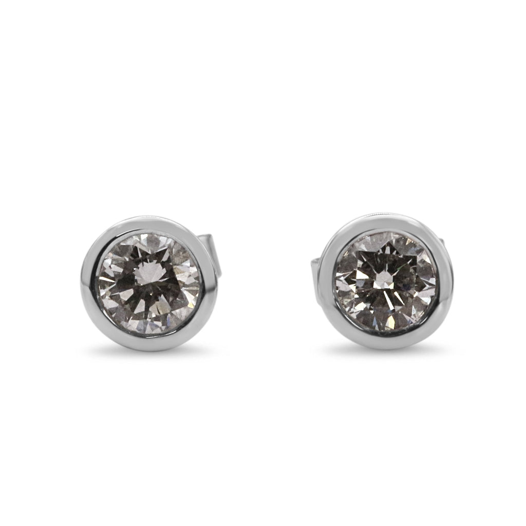 used Wempe Solitaire Brilliant Cut Diamond Earstuds