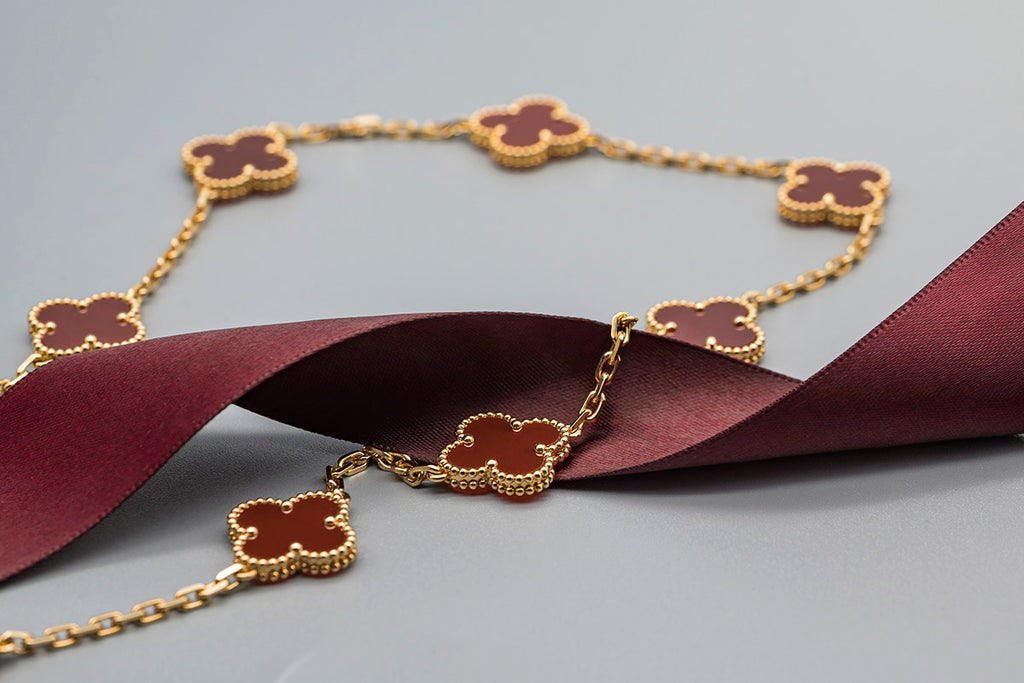 preowned van cleef and arpels alhambra necklace