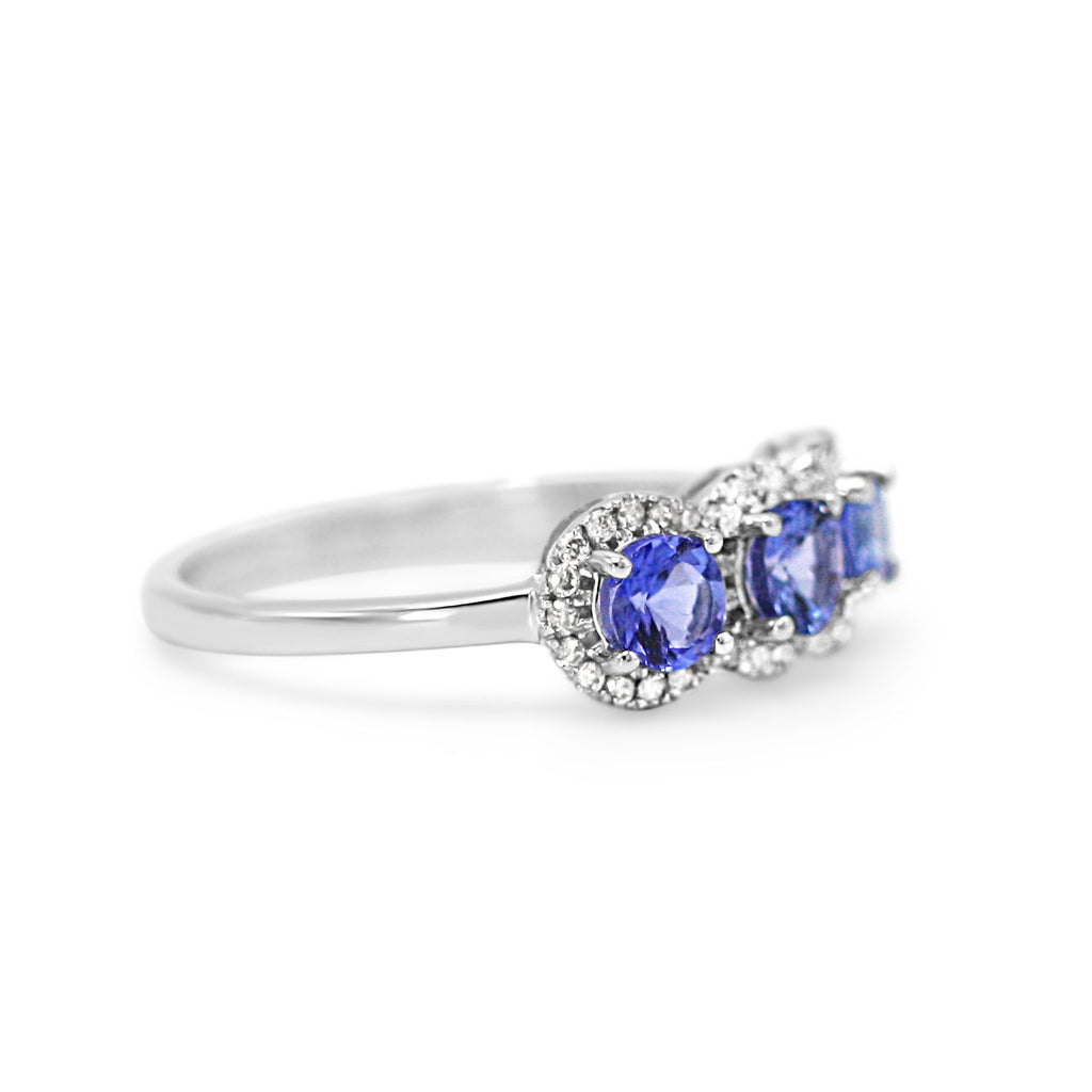 used 18ct White Gold Tanzanite & Diamond Ring