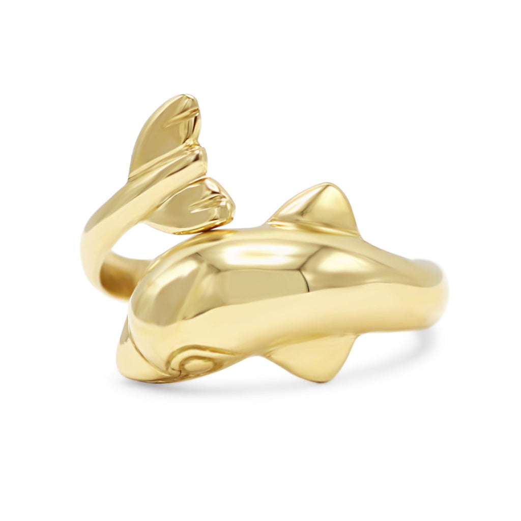 used 18ct Yellow Gold Dolphin Ring