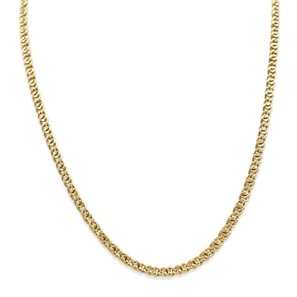 used 18ct Yellow Gold Double Curb Link Necklace