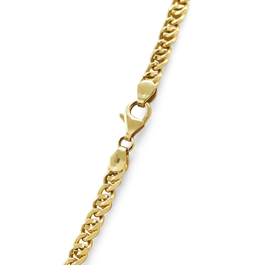 used 18ct Yellow Gold Double Curb Link Necklace