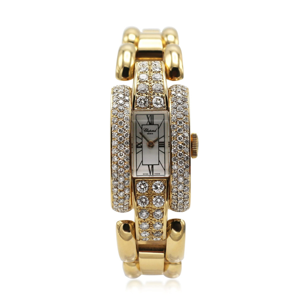 18Ct Gold Chopard La Strada Diamond Set Quartz Watch