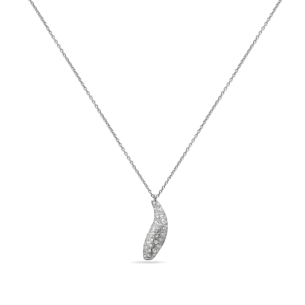 18Ct Diamond Fish Pendant Necklace Tiffany By Frank Gehry