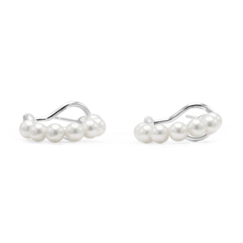 used 3.5mm Akoya Pearl Bubble Earrings - By Mikimoto