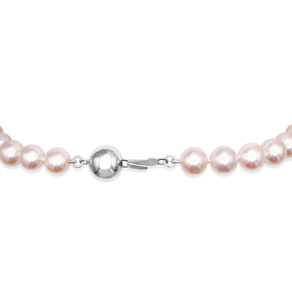 used 6-6.5mm Akoya Cultured Pearl Bracelet - 18ct White Gold Ball Clasp