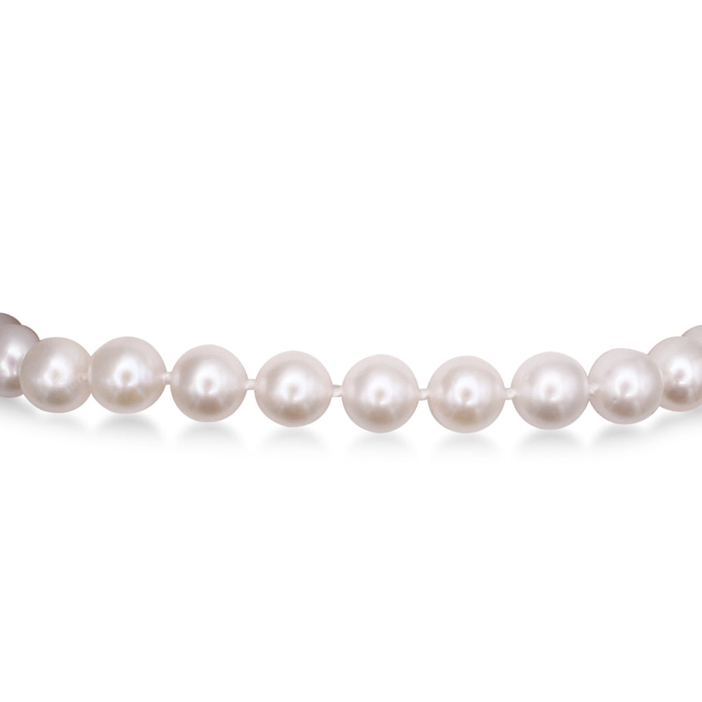 used 7-7.5mm Akoya Cultured Pearl Bracelet - 18ct White Gold Ball Clasp