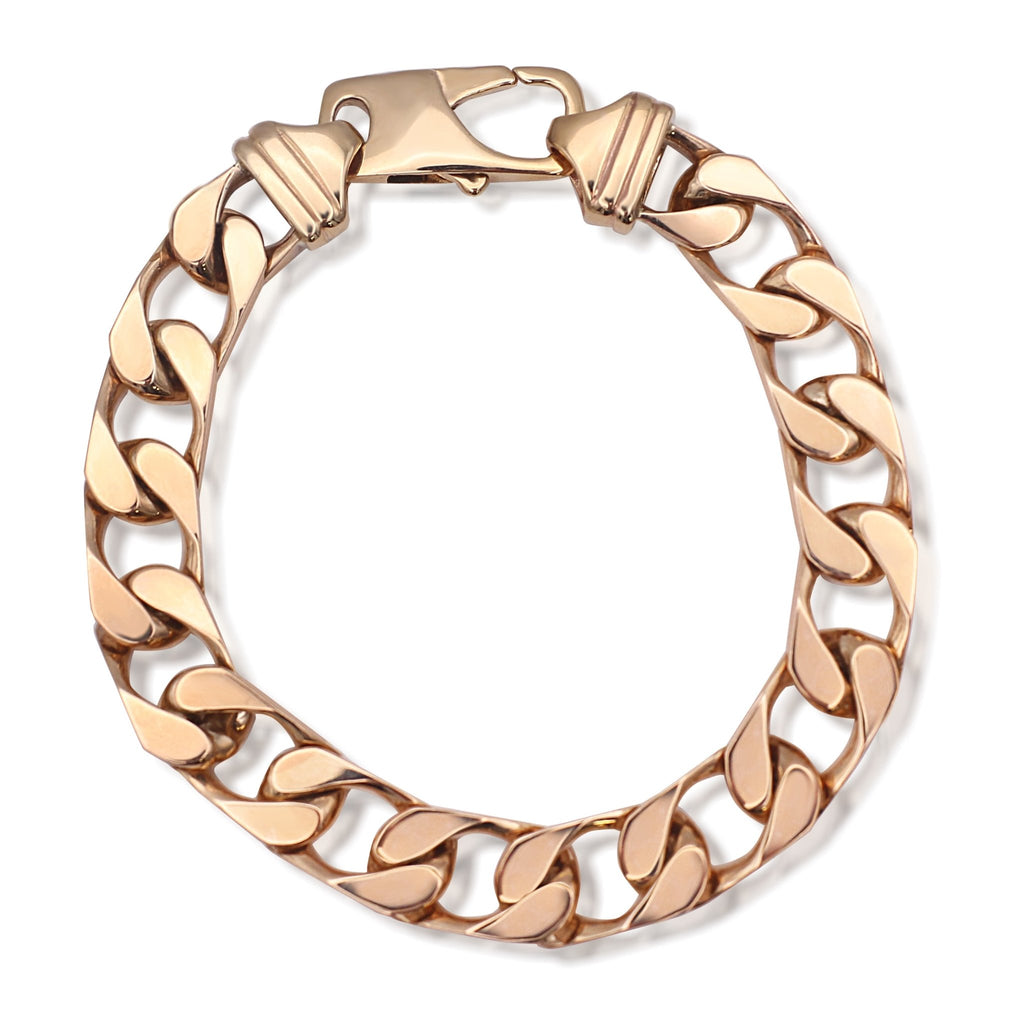 used 8.5" Curb Link Bracelet - 9ct Yellow Gold