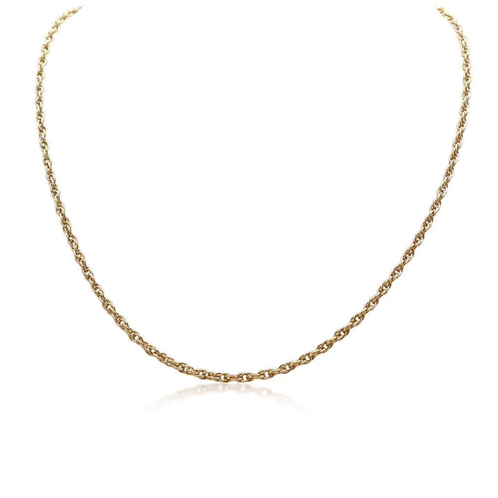 used 9ct Gold 19" Necklace, Prince Of Wales Link