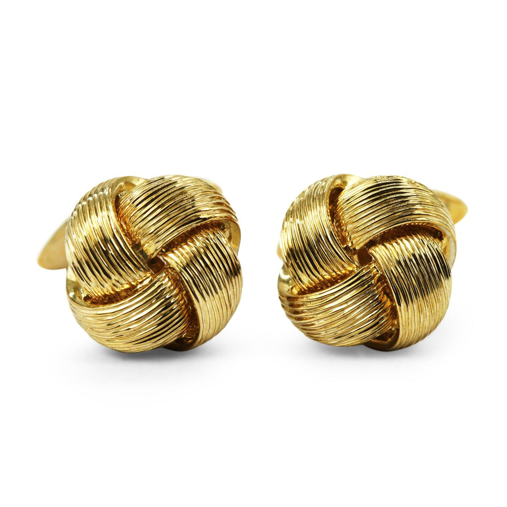 used 9ct Yellow Gold Knot Cufflinks