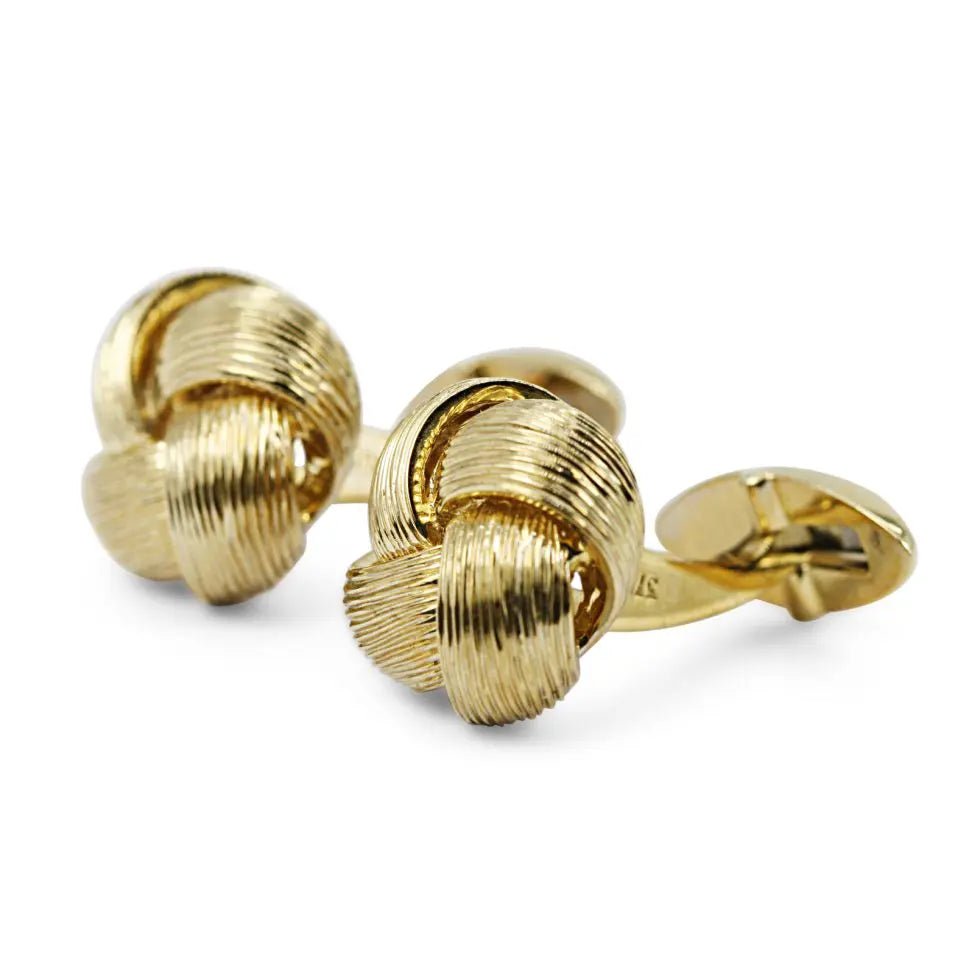used 9ct Yellow Gold Knot Cufflinks