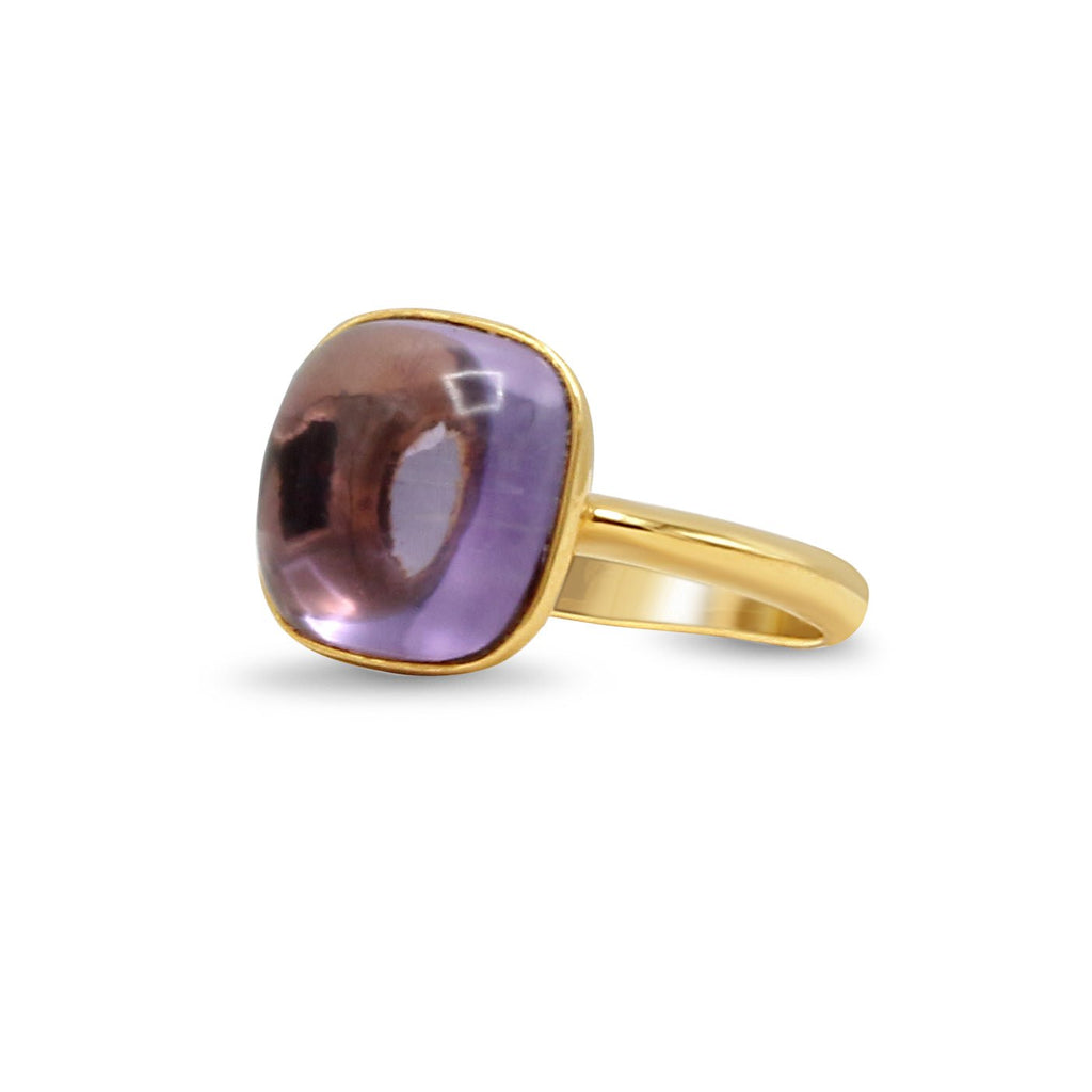 used Amethyst Ring - 18ct Yellow Gold