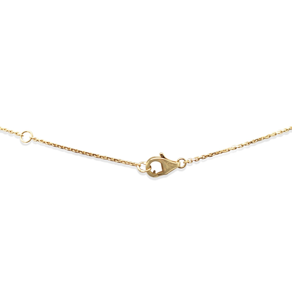 used Amulette de Cartier Chrysoprase & Diamond Pendant on 16" Necklace