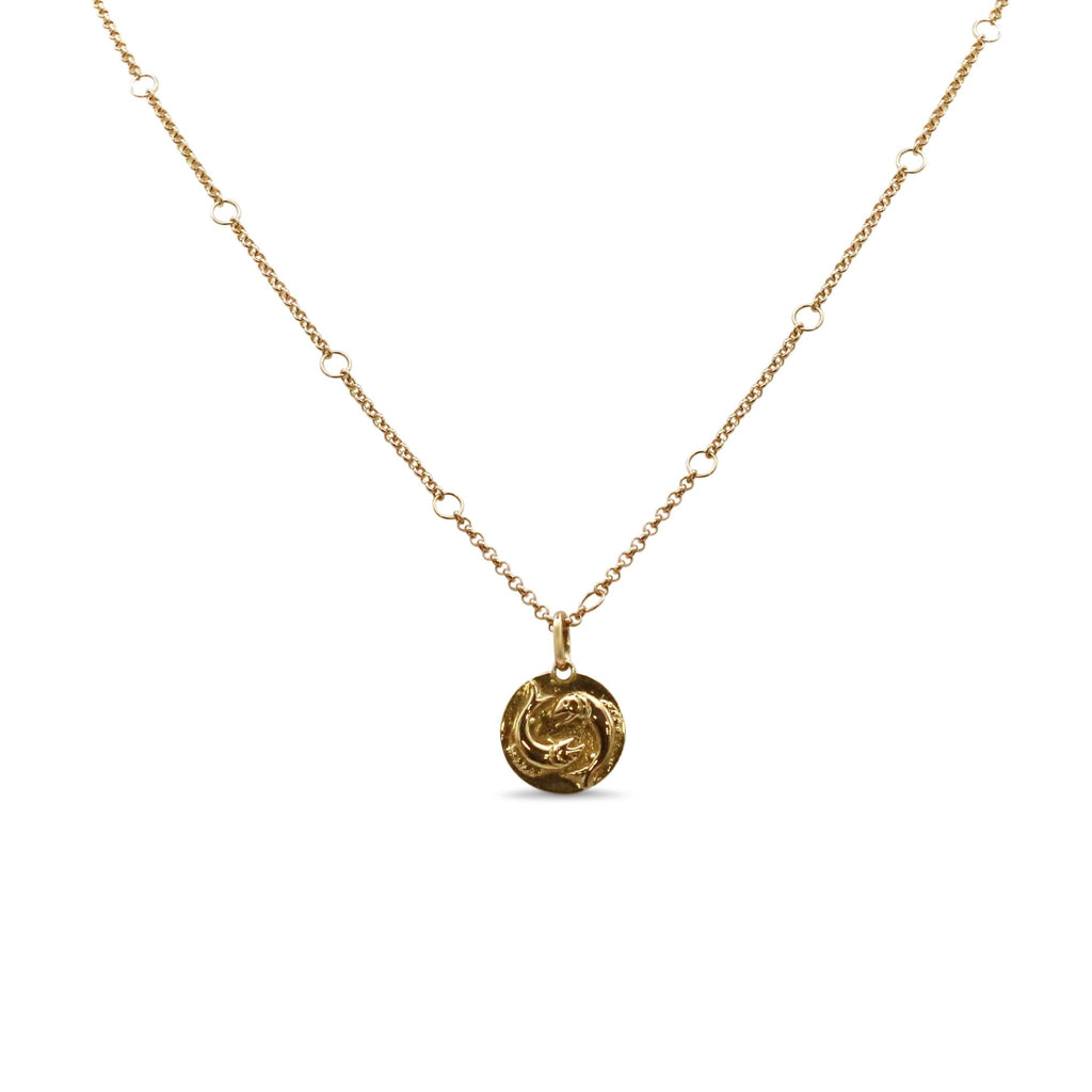 used Annoushka Zodiac Pisces Pendant On Necklace- Yellow Gold