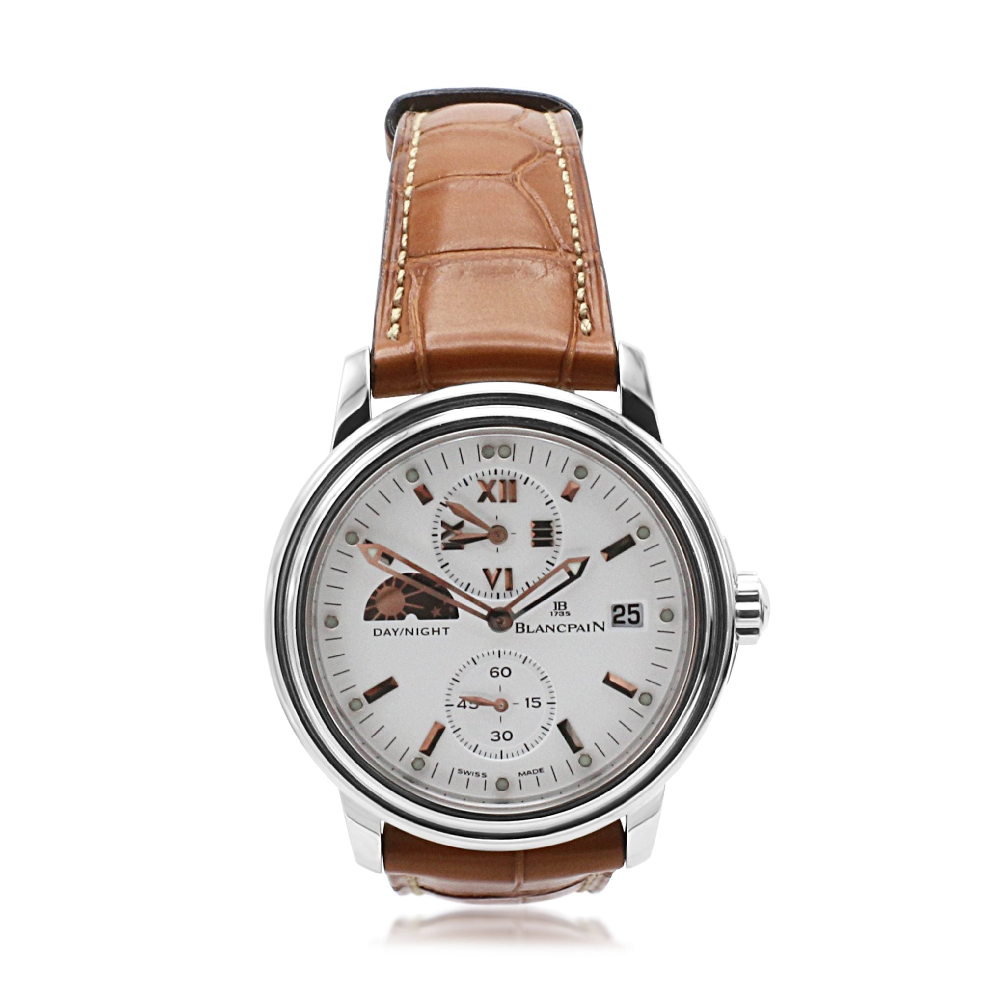 Get Second-Hand Blancpain Leman Day-Night GMT Strap Watch