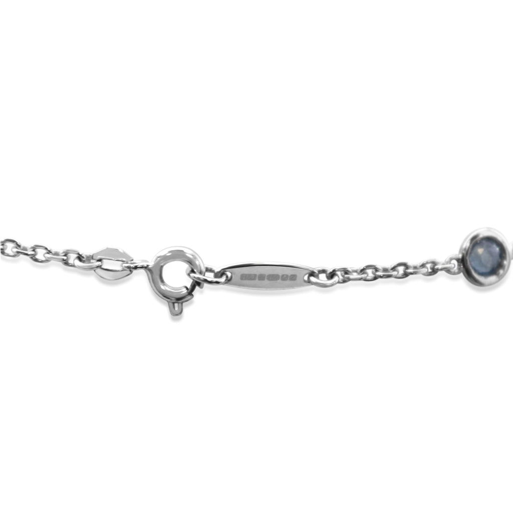 used Blue Topaz Set 16" Necklace - 18ct White Gold