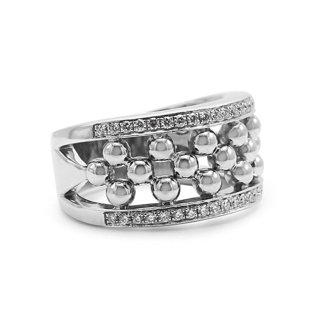 used Boodles 18ct Diamond Circus Large-Bead Ring