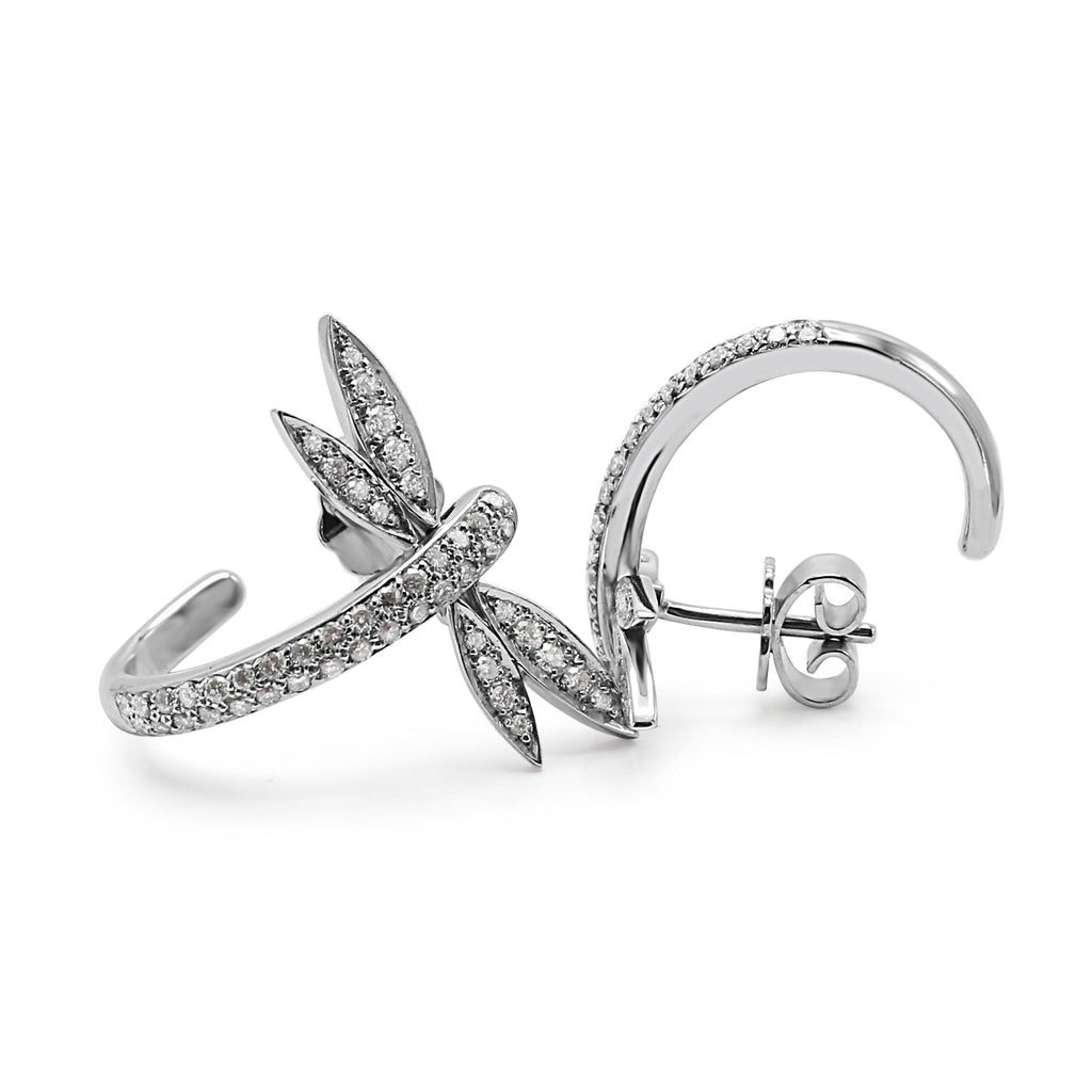 used Boodles 18ct Diamond Dragonfly Earrings