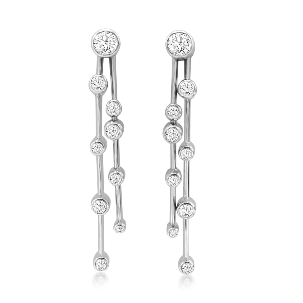 used Boodles Brilliant Cut Diamond Raindance Earrings