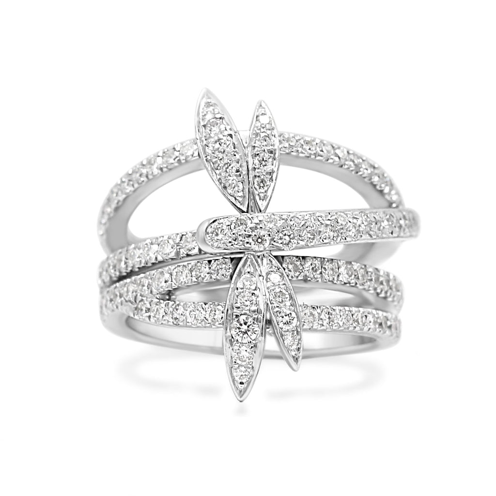 used Boodles Diamond Dragonfly Ring - 18ct White Gold
