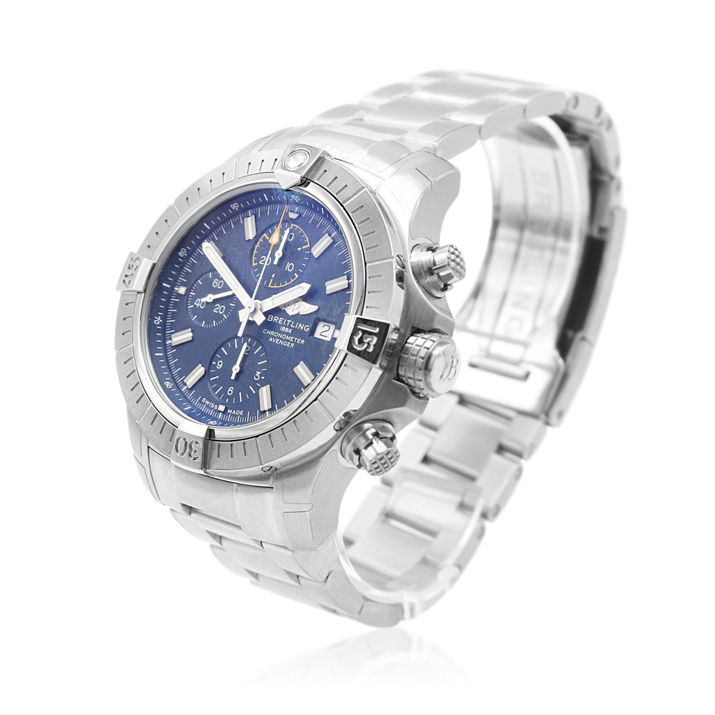used Breitling Avenger Chronograph 45 Automatic Steel Watch Ref: A13317