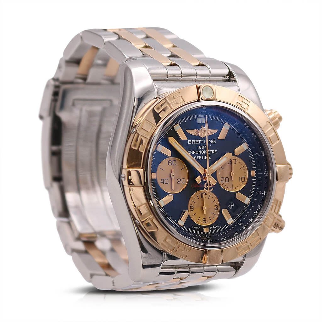 used Breitling Steel & Yellow Gold Chronomat 44 Watch - Ref: CB0110