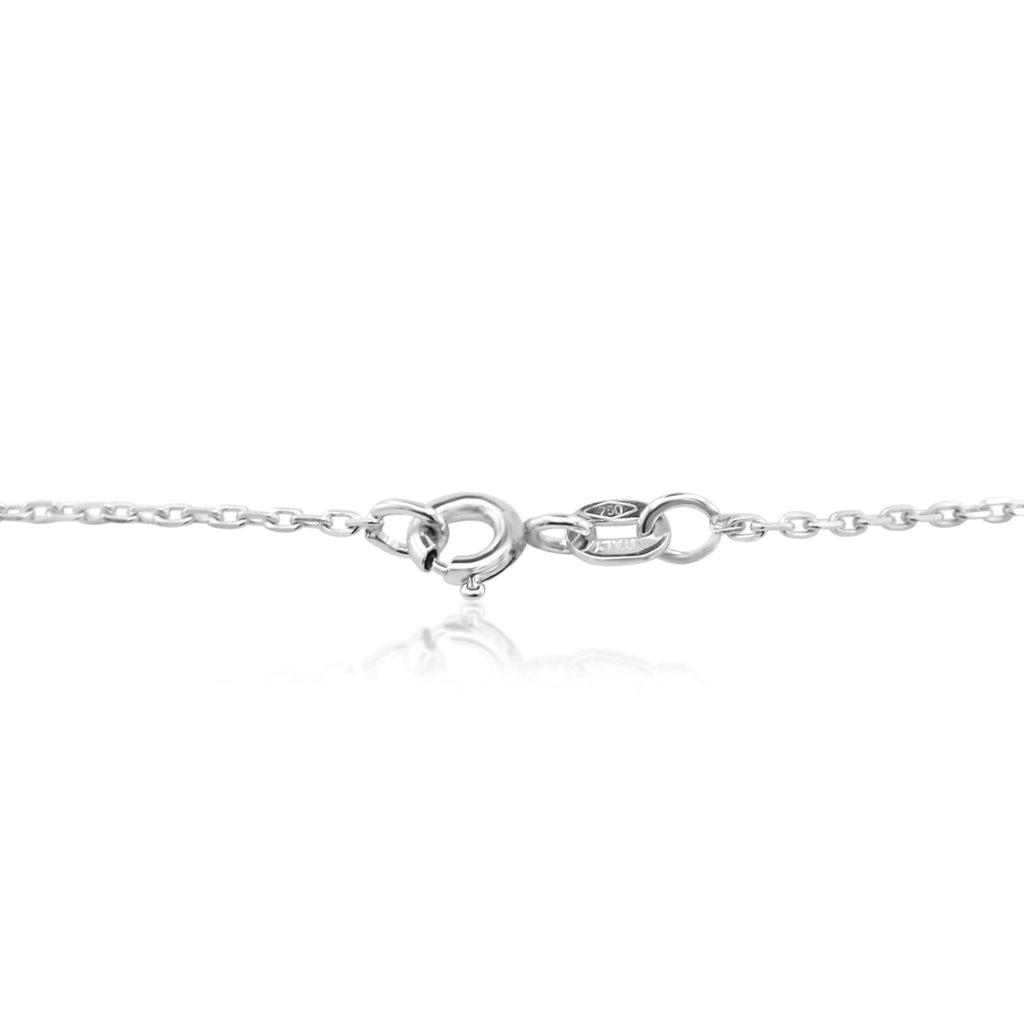 used Brilliant Cut Diamond Pendant On A 16" Necklace - 18ct White Gold