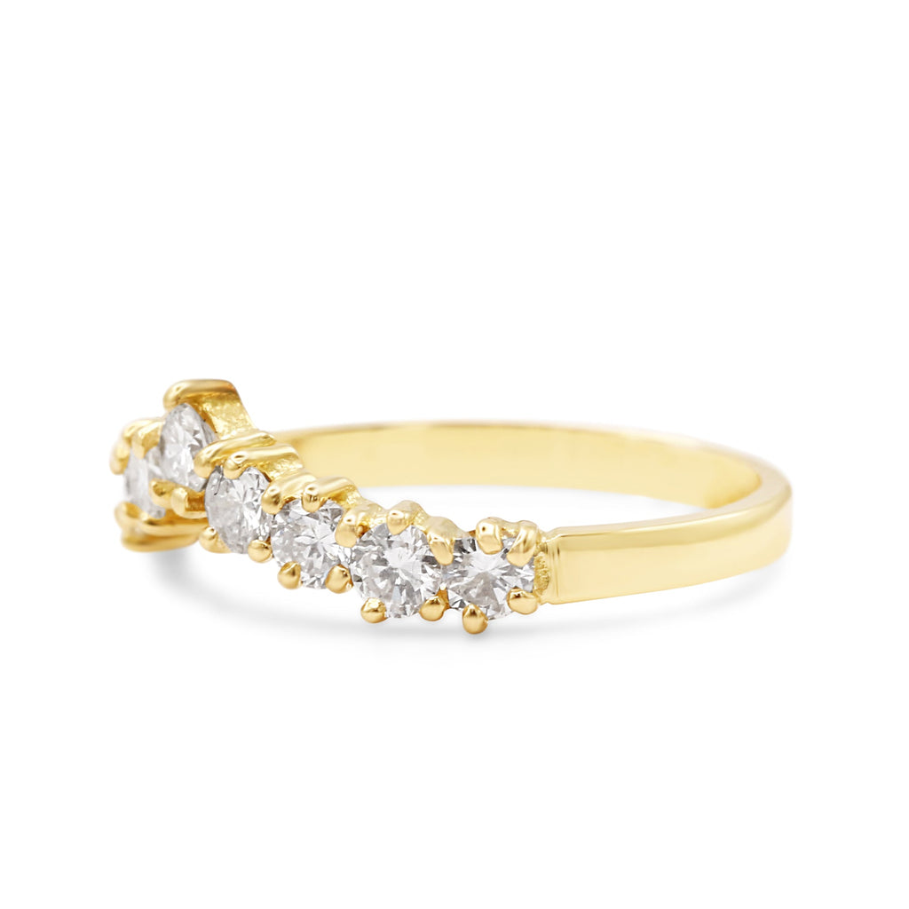 used Brilliant Cut Diamond Set Wishbone Design Ring