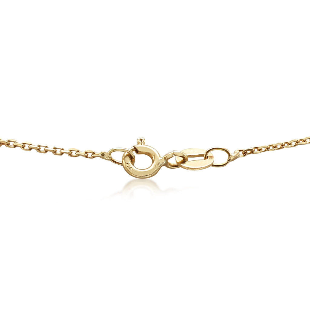 used Brilliant Cut Diamond Star Pendant On Necklace - Yellow Gold