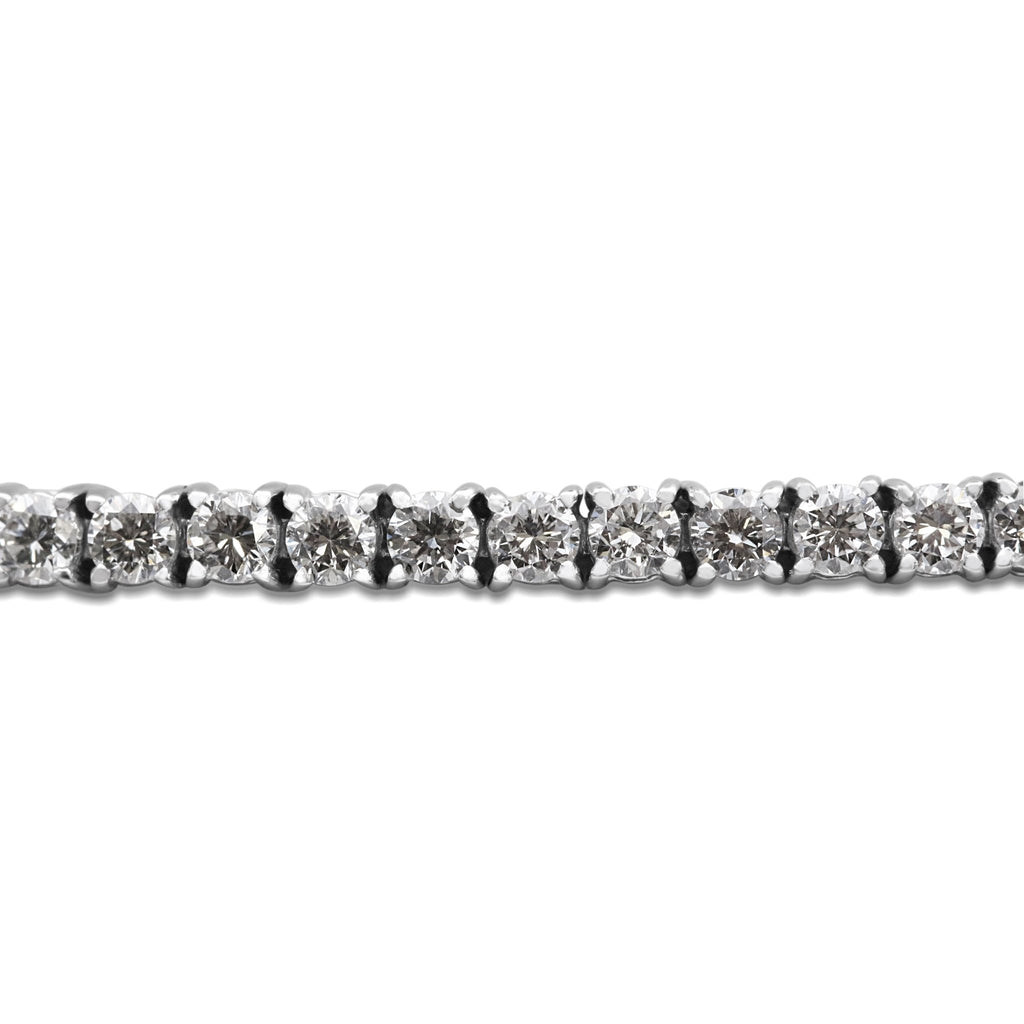 used Brilliant Cut Diamond Tennis Bracelet - 18ct White Gold