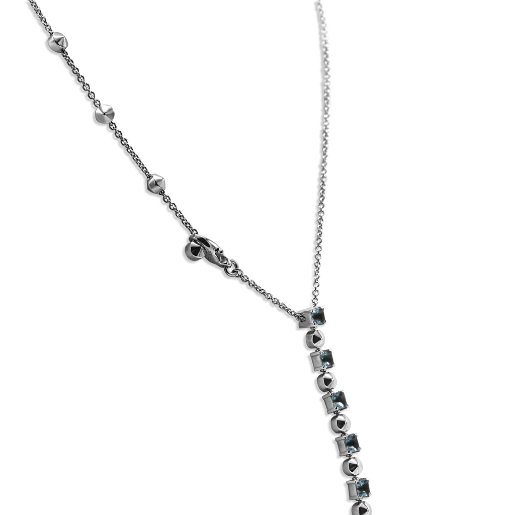 used Bvlgari Lucea Blue Topaz & Diamond Necklace