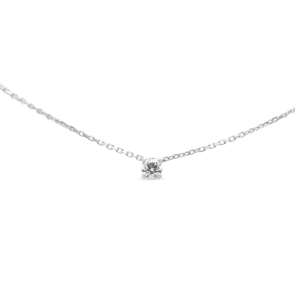 used Cartier 1895 0.21ct Solitaire Diamond Necklace