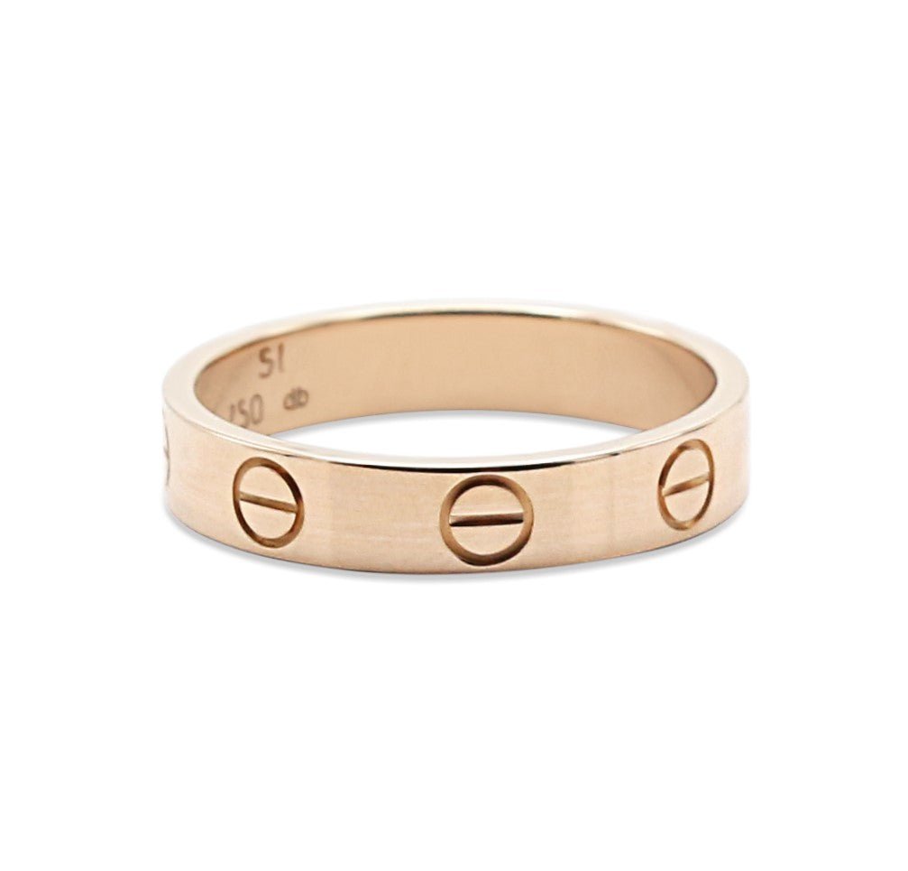 used Cartier 18ct Rose Gold Love Ring - Size 51