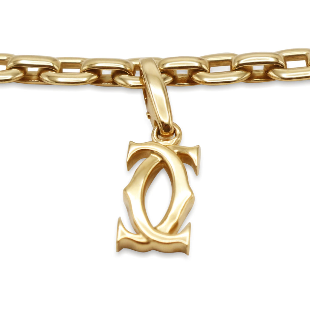 used Cartier 3 Assorted Double C Link Bracelet - 18ct Yellow Gold