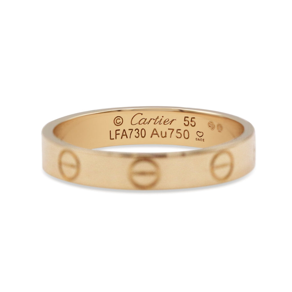used Cartier 3.6mm Love Ring Size 54 - 18ct Yellow Gold