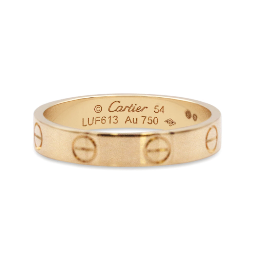used Cartier 3.6mm Love Ring - Size 54
