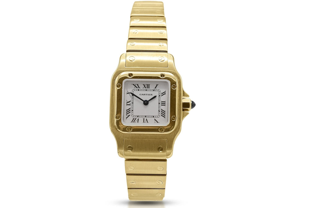 used Cartier Ladies Santos Bracelet Watch - 18ct Yellow Gold