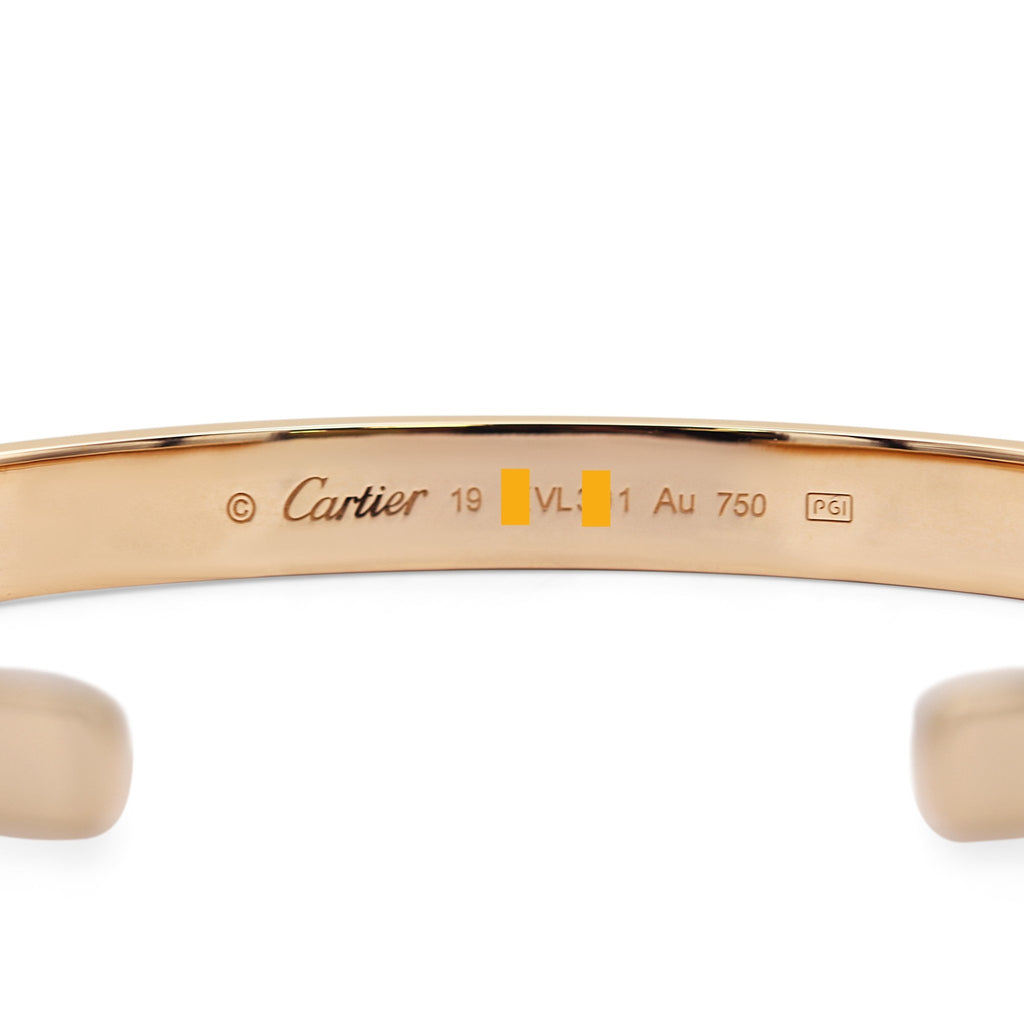 used Cartier Love Bracelet Size 19 - 18ct Yellow Gold