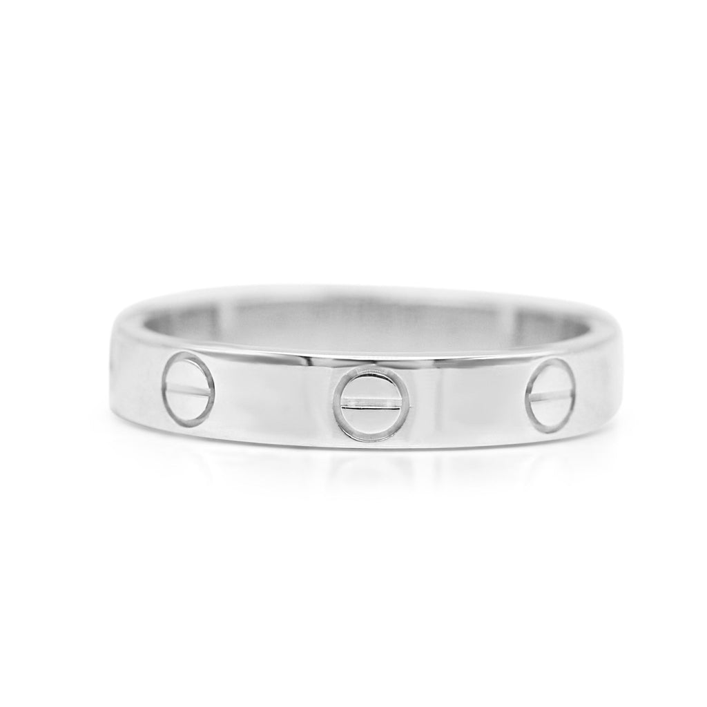 used Cartier Love Ring 3.6mm Size 54 - 18ct White Gold