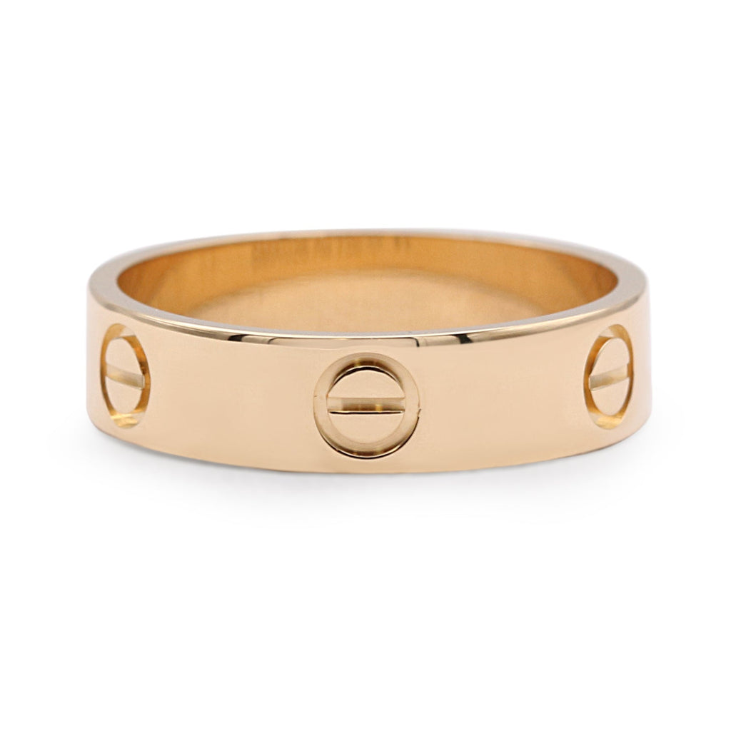 used Cartier Love Ring 5.5mm Size 60 - 18ct Yellow Gold
