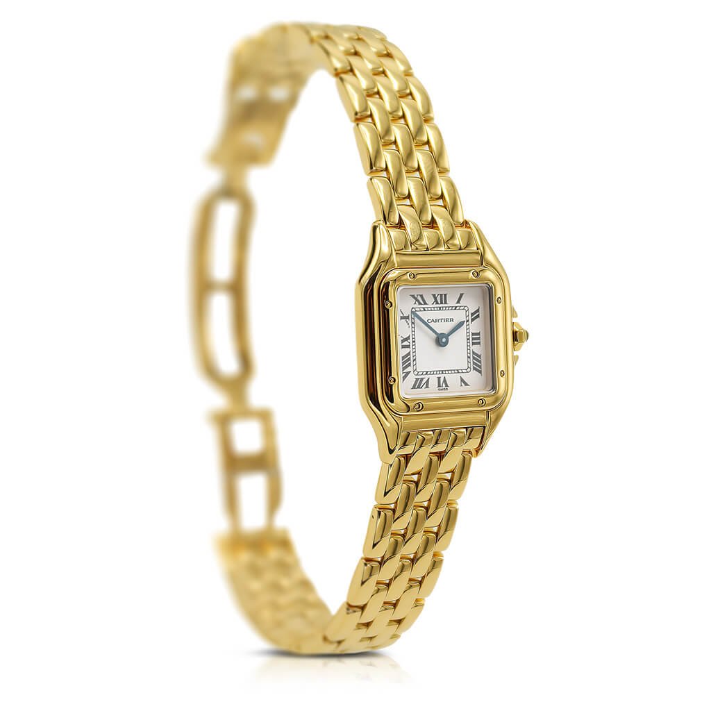 used Cartier Panther 22mm Quartz Bracelet Watch - 18ct Yellow Gold